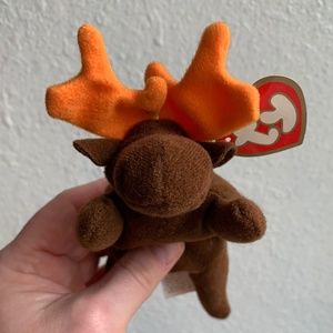 McDonalds Mini TY Teenie Beanie Baby of Chocolate The Moose - 1993 Tush Tag